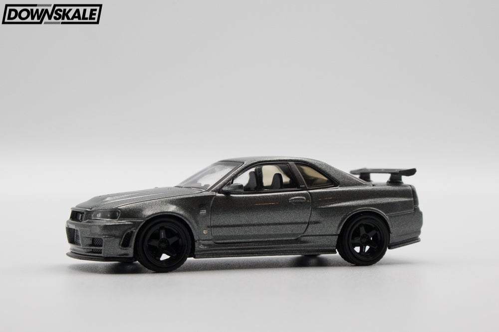 MINI GT Nissan Skyline GT-R Dark Metal Gray (NISMO BNR34 CRS