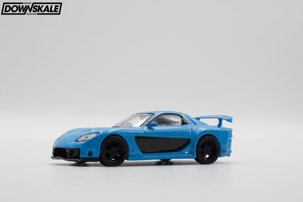 Tarmac Works Mazda RX-7 VeilSide Fortune7 - Blue – Downskale