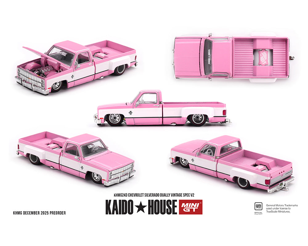 ミニカー KAIDO HOUSE Chevrolet Silverado Dually Kaido House Chevrolet Silverado Dually Vintage Spec V2 - Pink