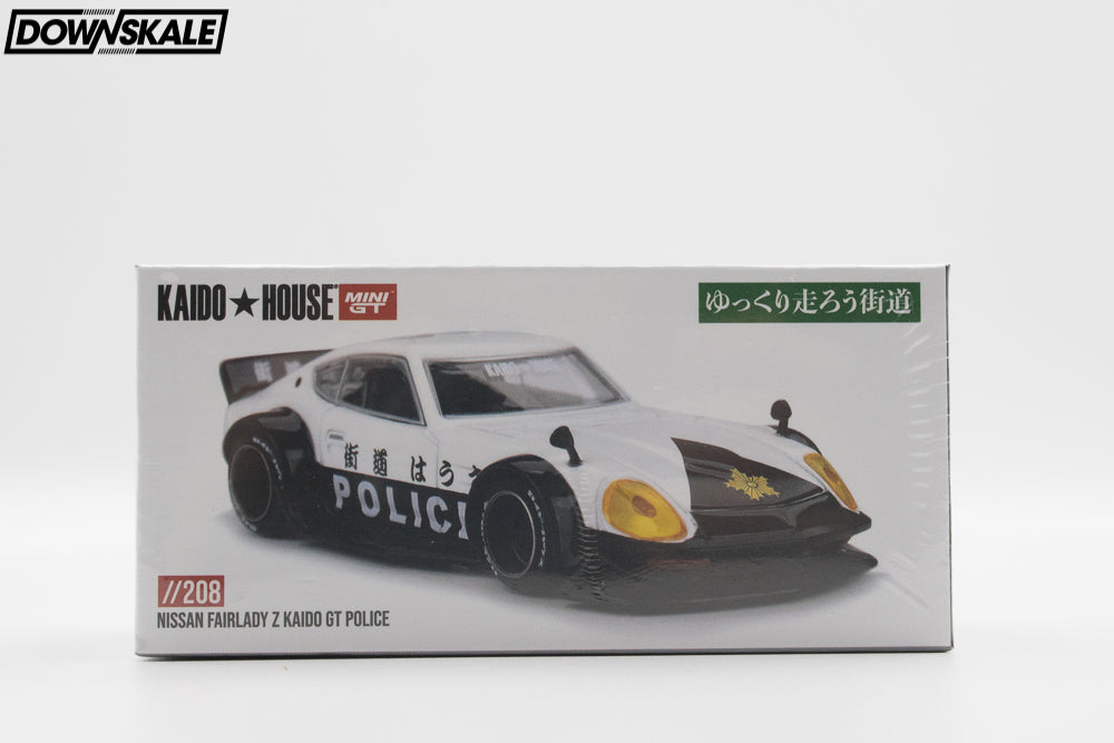 MINI GT 街道ハウス　フェアレディ Z KAIDO GT ポリス Mini GT 1/64 Nissan Fairlady Z Kaido GT Police Diecast Scale Model