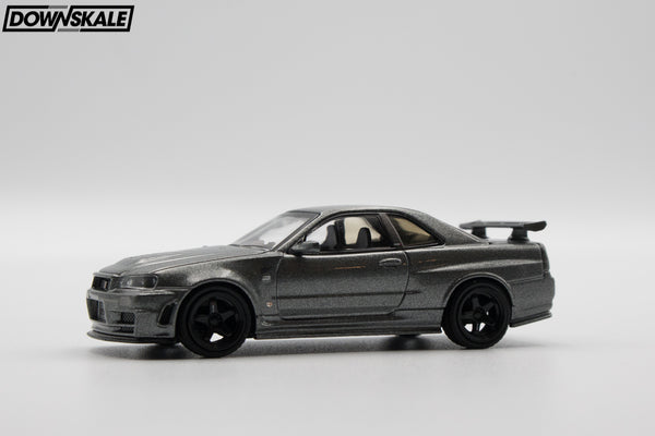 MINI GT Nissan Skyline GT-R Dark Metal Gray (NISMO BNR34 CRS