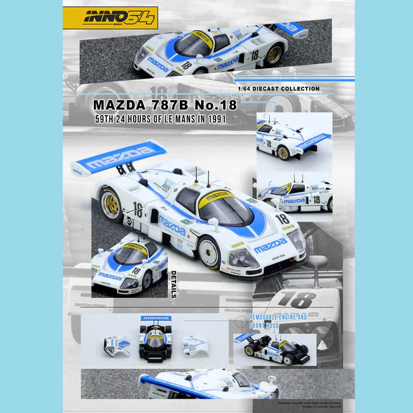 Inno64 - Mazda 787B No.18 59th 24 Hours Le Mans 1991 – Downskale