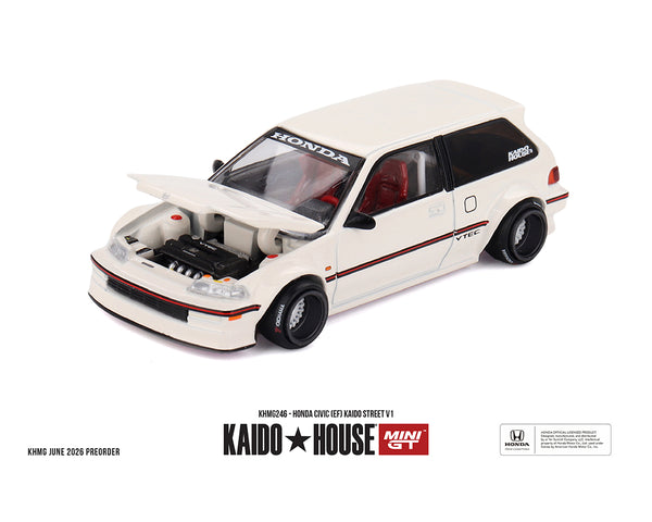 MINI GT Kaido House x Honda Civic (EF) Kaido Street V1 - White