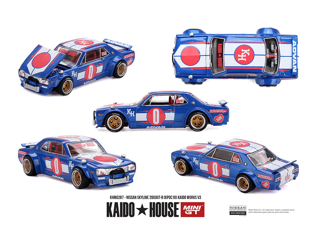 Kaido House Nissan Skyline 2000GT-R (KPGC10) Kaido Works V3 - Blue