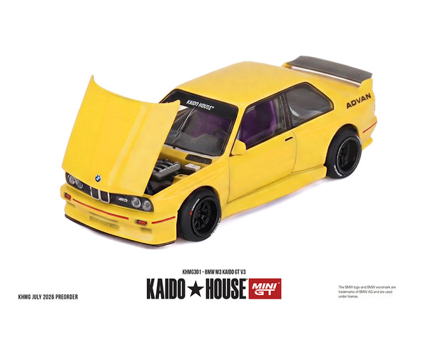 MINI GT Kaido House x BMW M3 Kaido GT V3 ADVAN - Yellow – Downskale