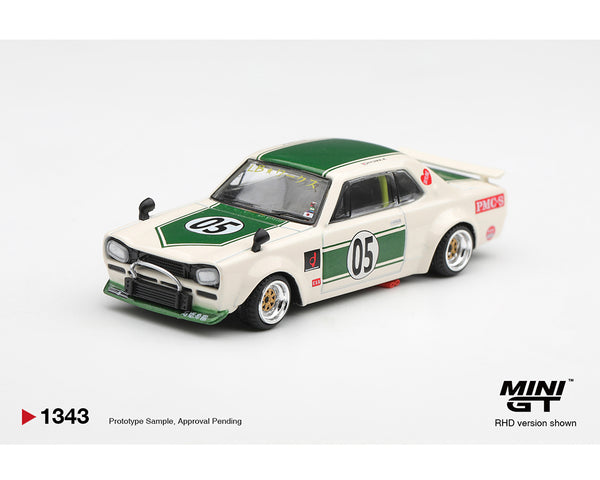 MINI GT Nissan Skyline LB-WORKS “HAKOSUKA” - White – Downskale