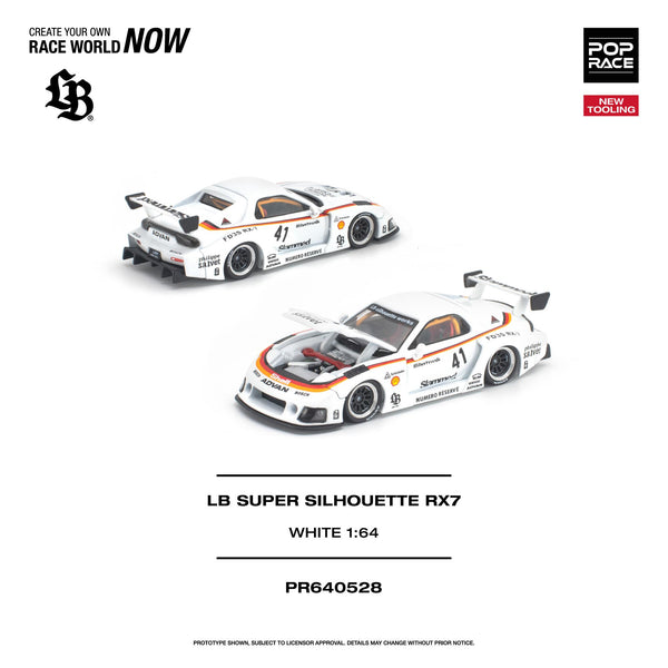 Pop Race LB Super Silhouette Mazda RX7 (FD3S) - White – Downskale Pop Race LB Super Silhouette Mazda RX7 (FD3S) - White – Downskale