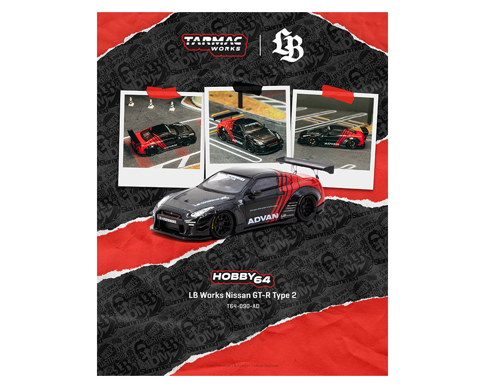 Tarmac Works LB Works Nissan GT-R Type 2 Advan – Downskale