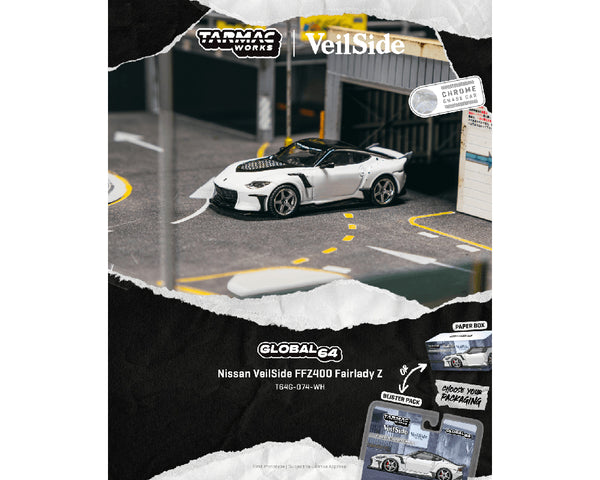マルセルワンダースコレクション2023 Tarmac Works Nissan VeilSide FFZ400 Fairlady Z - White – Downskale