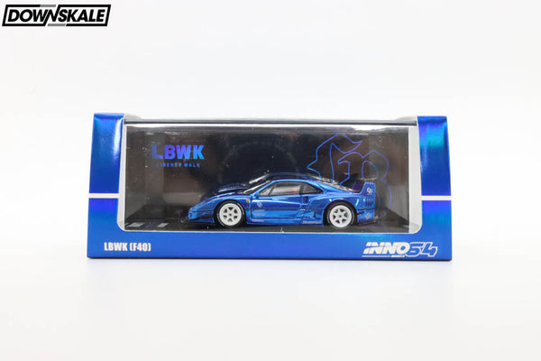 Inno64 Liberty Walk F40 Chrome Black - Chase (Chrome Blue) – Downskale