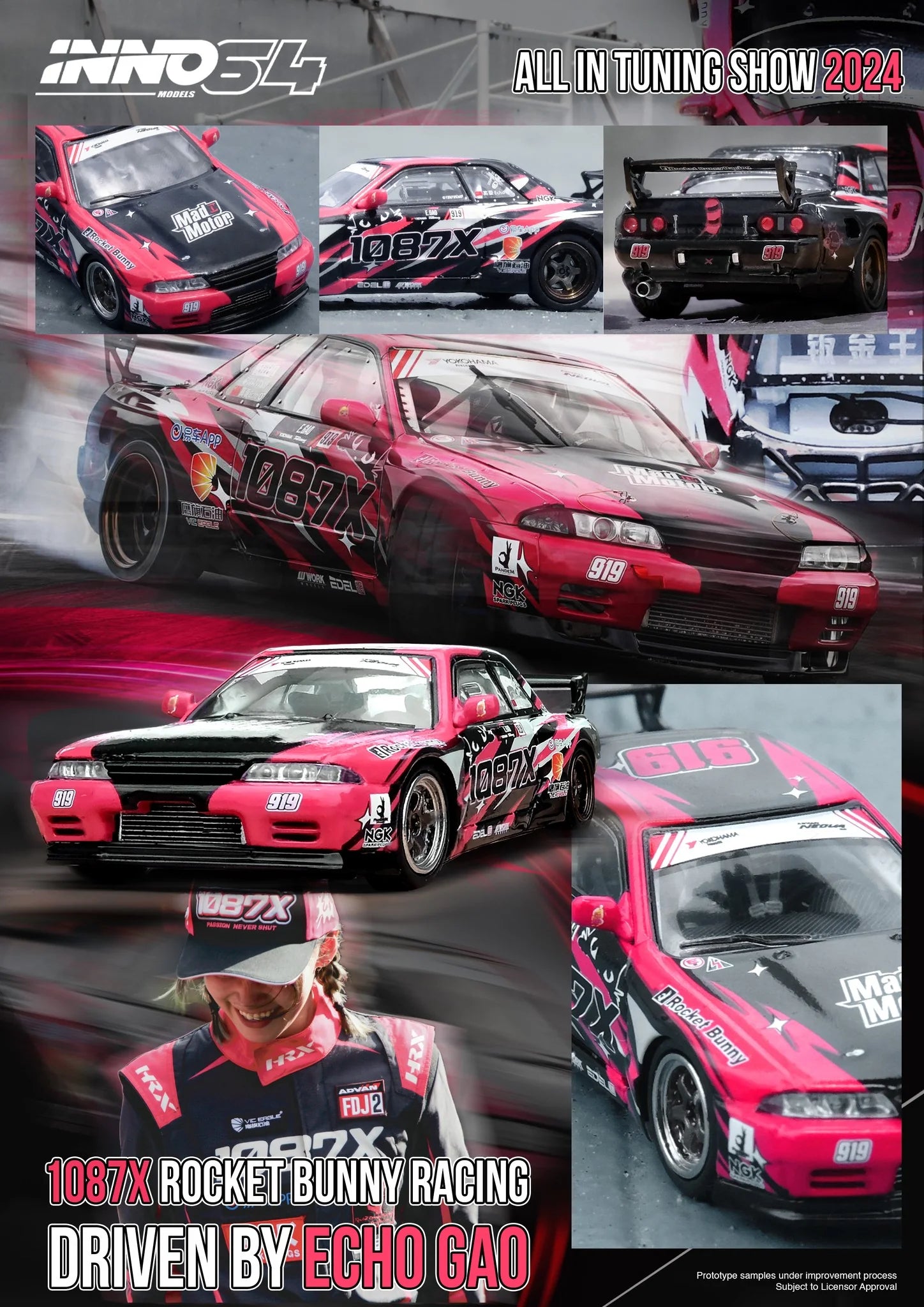 Inno64 Nissan Skyline GT-R (R32) 1087 Rocket Bunny Racing Inno64 Nissan Skyline GT-R (R32) 1087 Rocket Bunny Racing