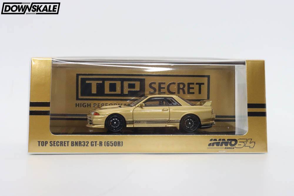 Inno64 Nissan Skyline GT-R (BNR32) Top Secret Gold – Downskale