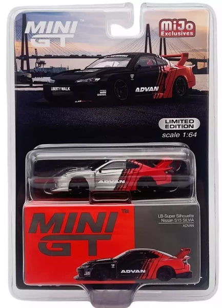 MINI GT Nissan LB Super Silhouette S15 Silvia ADVAN - Chase