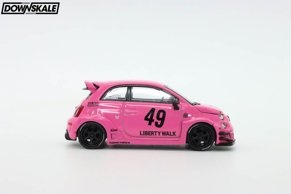 Mini GT MGT00851LHD ABARTH 595 LB-WORKS x Abas Works Pink Die Cast 1/64 Mini GT MGT00851LHD ABARTH 595 LB-WORKS x Abas Works Pink Die Cast 1/64
