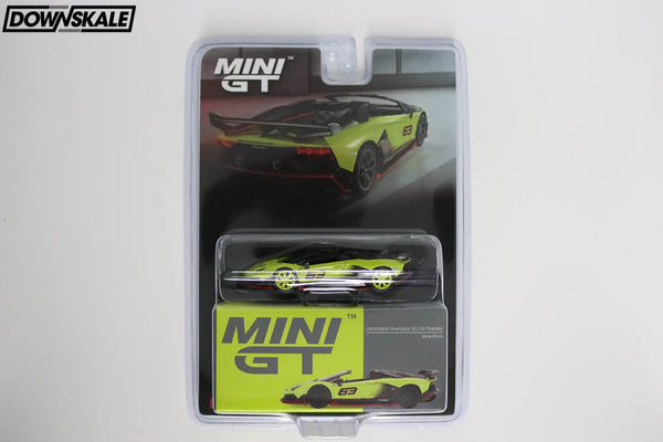 MINI GT 1:64 Lamborghini Aventador SVJ 63 Roadster - Verde Shock