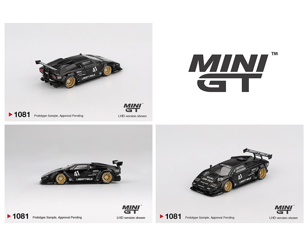 MINI GT Lamborghini Countach LB-WORKS - Black – Downskale