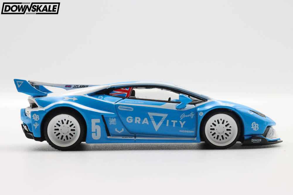 MINI GT LB☆WORKS Lamborghini Huracan GT GRAVITY – Blue – Downskale