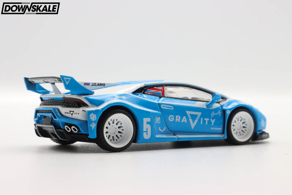 MINI GT LB★WORKS Lamborghini Huracan GT GRAVITY – Blue – Downskale