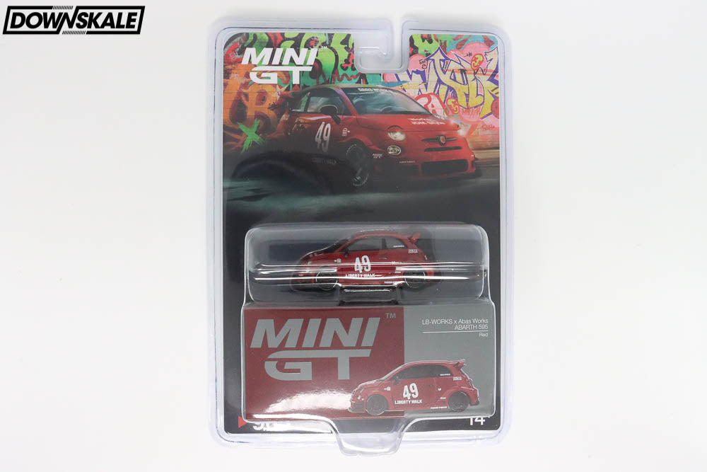 MINI GT LB-WORKS x Abas Works ABARTH 595 Red – Downskale