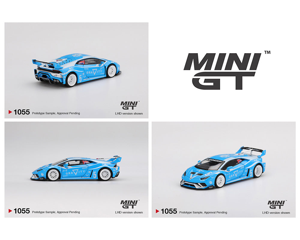 MINI GT LB★WORKS Lamborghini Huracan GT GRAVITY – Blue – Downskale