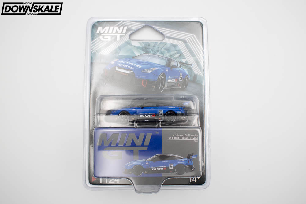 MINI GT Nissan 35GT-RR Ver.2 LB-Silhouette WORKS GT - Blue – Downskale