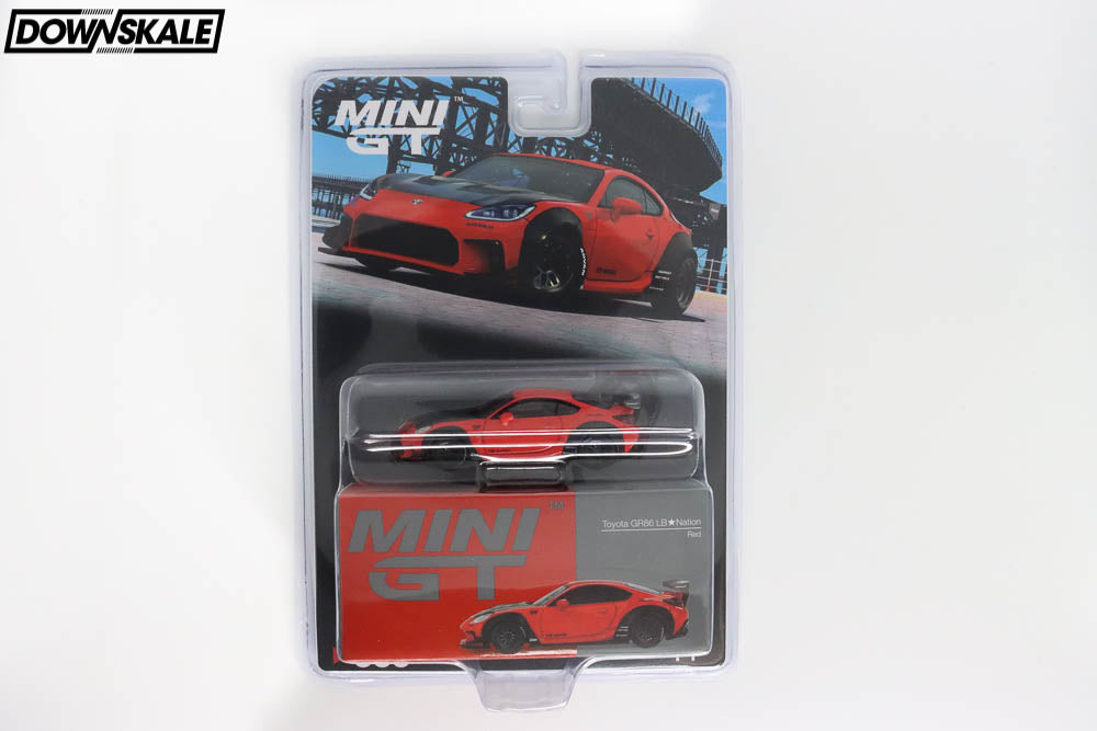 MINI GT Toyota GR86 LB-Nation - Red – Downskale