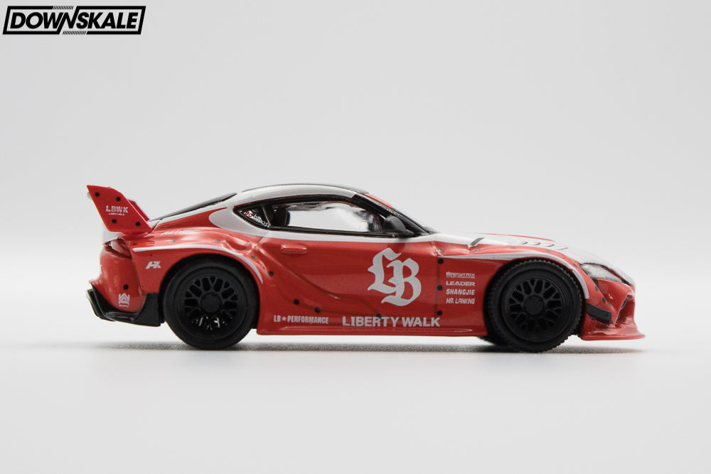 MINI GT Toyota GR Supra LB Works - Red/White – Downskale